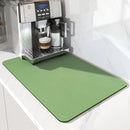 Coffee Machine Mat Rubber Backing Water-Absorbent Dish Drying Pad Kitchen Worktop Drainage Mat Home Decor