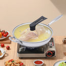 Non-stick Wok Pan with Honeycomb Coating, Scratch-resistant and Durable, 1L Capacity, Effortless Cleaning, Ideal for Healthy