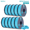 SUNLU 10KG PETG/ABS Filamente 10 Rollen 3D-Filament 1KG/Rolle 1.75mm 100% Filament ordentlich aufgereiht für den 3D-Druck aus der EU USA