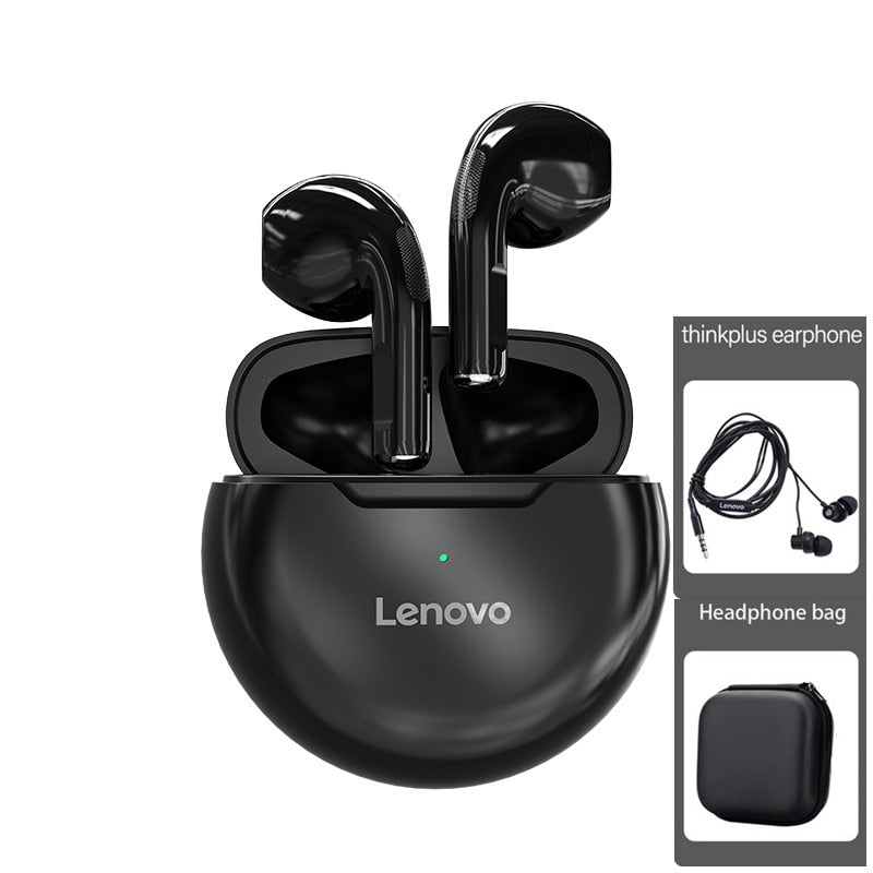 Lenovo LivePods HT38 TWS Bluetooth Earphone Mini Wireless Earbuds with Mic for iPhone Xiaomi Sport Waterproof 9D Stere Headphone