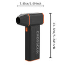 CROSSGUN Turbo Fan Rechargeable Cordless Duster Powerful Airflow Compact Design for Car Travel Outdoor Cleaning Long Standby