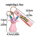 Pokemon Action Figure Pikachu Keychain Anime Cute Snorlax Eevee Backpack Pendant Doll Car Key Ring Ornaments Jewelry Kids Gifts