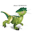 Jurassic Dinosaur Park Dinos World Building Blocks Animals Tyrannosaurus Rex Indominus I-Rex Blue Figures Triceratops Toys