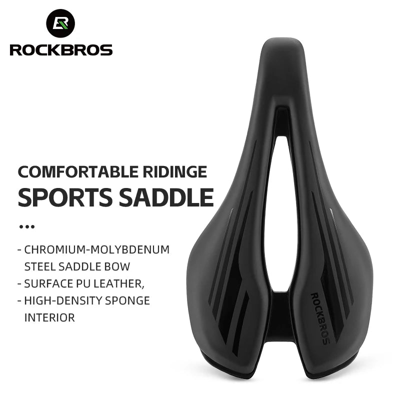 ROCKBROS Bicycle Saddle Ultralight Hollow Comfortable Saddle Breathable MTB Road bike Shockproof Sports Cycling Seat Lightweight