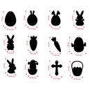12pcs Easter Magic Scratch Paint Easter Eggs Crafts DIY for Making Holiday Gifts Egg Basket Fillers Party Decorations