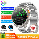 2026 New T-REX3 Outdoor Smart Watch Men 1100mAh Large Battery Bluetooth Call Compass 1.7-inch LED Flashlight Waterproof Watches
