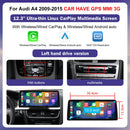 8.8"12.3" Car Multimedia Linux Touch Screen For Audi A4 2009-2015 Wireless CarPlay Android Auto Airplay Car Multimedia