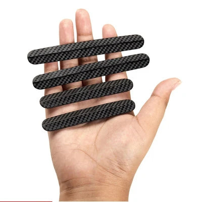 4pcs Universal Car Door strips Anti Scratch Sticker Carbon Fiber Edge Protective Strips Side Doors Moldings Scuff trim Stickers