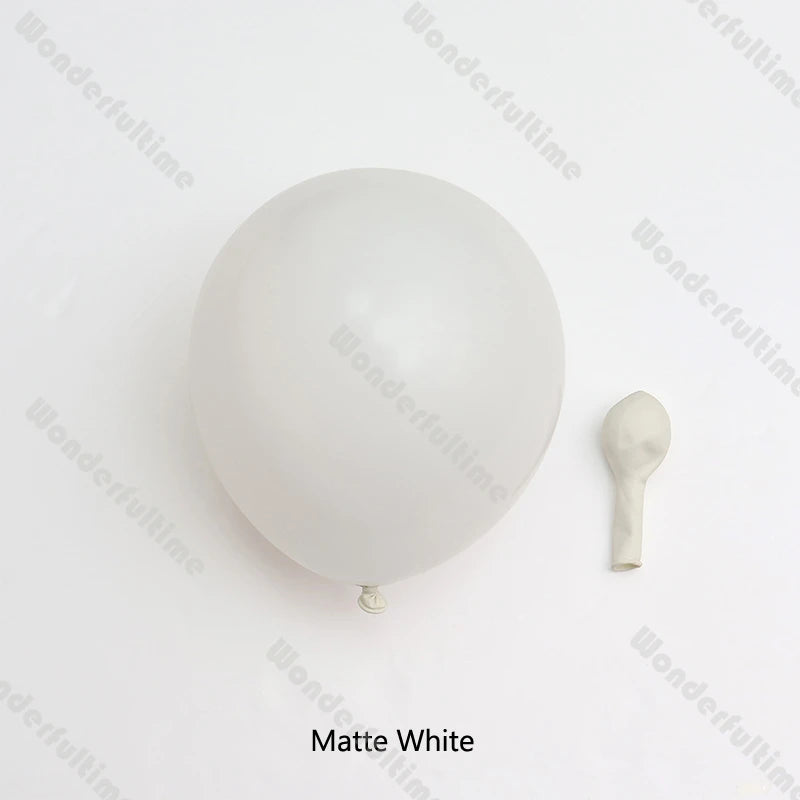 5/10/12/18inch Macaron Pink Matte White Beige Chrome Champagne Balloons DIY Balloons Garland Arch Easter Baby Shower Decorations