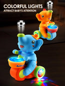1pc funny elephant toy car,Electronic Suspended blowing ball pet toys with sound light for boys girls Christmas gift