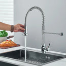 The Minimalist Retractable Kitchen Faucet in Brushed Stainless