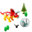 Jurassic Dinosaur Park Dinos World Building Blocks Animals Tyrannosaurus Rex Indominus I-Rex Blue Figures Triceratops Toys