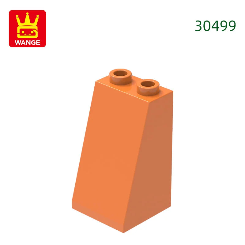 Wange 34Pcs/Lot 30499 2x2x3 Slope Building Block Moc Accessories Compatible with Brick DIY Construction Children Toys Gift Box