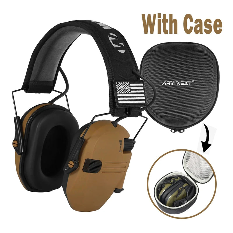 Electronic Earmuffs Active Headphones Adjustable Range Shooting Hunting Hearing ear Protection Noise Canceling headphones