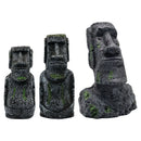 Aquarium Moai Statues Easter Island Head Ornaments Statues Fish Tank Landscaping Decor Home Tabletop Terrarium Aquascaping