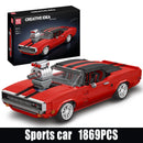 Mould King 10112 Technical Car Toys The Charger Sport Racing Car Building Block Assembly Car Brick Set Kids Christmas Gift