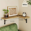 Floating Wall Shelf, Rustic Wooden Shelf, Floating Shelf for Bathroom, Kitchen, Bedroom, Home Decor, Laundry Room