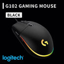 Logitech G102 Gaming Mouse 8000 DPI HERO Sensor 20M Click Durability RGB Lighting for Competitive Esports Daily Play G102  Mouse