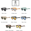 SO&EI New Small Square Women Rivets Decoration Sunglasses Retro Punk Men Yellow Blue Sun Glasses Shades UV400