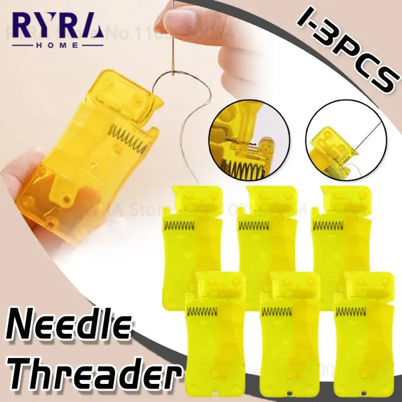 Auto Needle Threader DIY Hand Sewing Threader Quick Needle Introducer Automatic Thread Device Lead Wire Sewing Accessory Tools