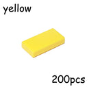 200PCS MOC Assemble Particles 3069 30070 1x2 Bricks Flat Tile Smooth 1*2 Building Blocks DIY Educational Creative Toy for Kids