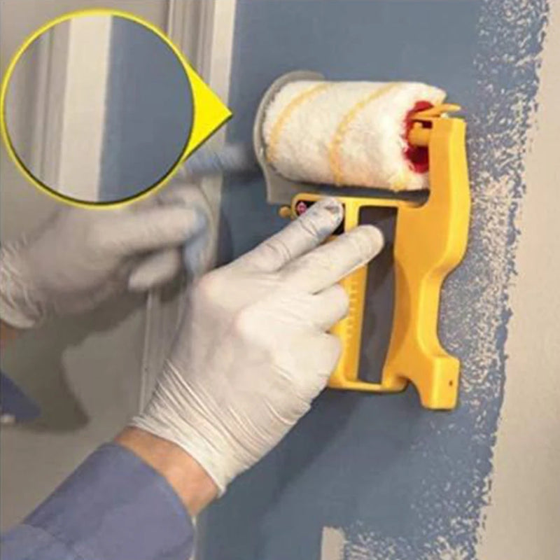 Clean-Cut Paint Edger Roller Brush Painting Tools Roller Paint Brush Clean-Cut Paint Edger Wall Painting Roller Brush Set