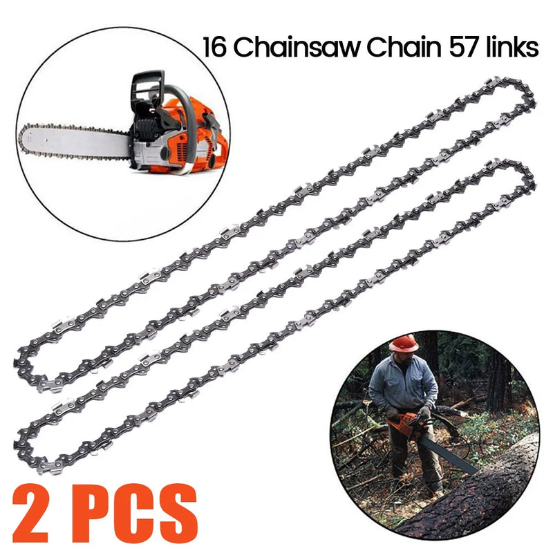 16In Chainsaw Chain 57 Drive Links Chainsaw Chain 3/8" LP Mini Guide Saw Chain Replacement Portable 0.050" Gauge Chainsaw Chain