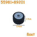 MOC Technical Tire Wheel Cross Hole Set Motorcycle Tyre & Rim Car Truck Wheels Hub Bricks Construction Building Blocks