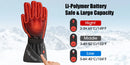 The Winter Sentinel | Genuine Leather Heated Motorcycle Gloves — Rechargeable, Waterproof
