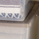 36qt/24.5qt/17qt Plastic Storage Bins with Lids, Stackable Totes, Containers 6-Pack/8-Pack, Durable and Functional