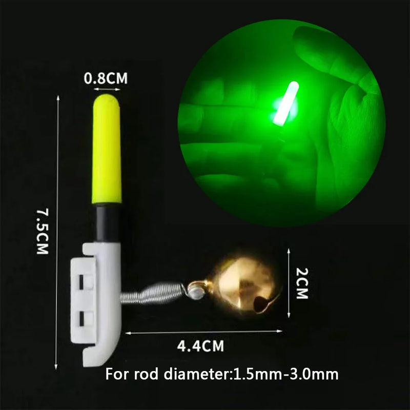 Rechargeable Fishing Light Stick Rod Bell Luminous Float LED CR425 3.6V Lithium Battery USB Charge Tackle Night Bright Lamp