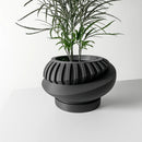 Modern Minimalist 3D Printed Plant Pot – Biodegradable Flower Planter for Home Decor, Eco-Friendly Sustainable Gift (Luxar)