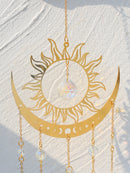 Crystal Suncatcher Rainbow Maker Stained Glass Evil Eye Sun Boho Ornament Window Decor Hanging Prisma For Garden Home Decoration