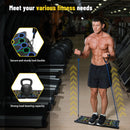 Multifunction Push Up Board, 24-in-1 Portable Strength Training Equipment,Home Workout Fitness Board with Resistance Bands
