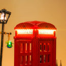 Brick Bling LED light model 21347 is suitable for Red London Telephone Box block gifts (only including lighting accessories)