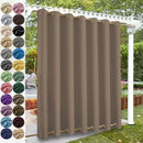 Custom Blackout Curtain Outdoor Waterproof Windproof Curtains Top Bottom Grommets Curtain for Balcony/Garden/Patio/Porch/Pool