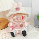 17cm Mini Doll Clothes Hat Glasses Shoes Outfit Accessories Fashion Clothes Doll Cute Clothes Dolls Accessories