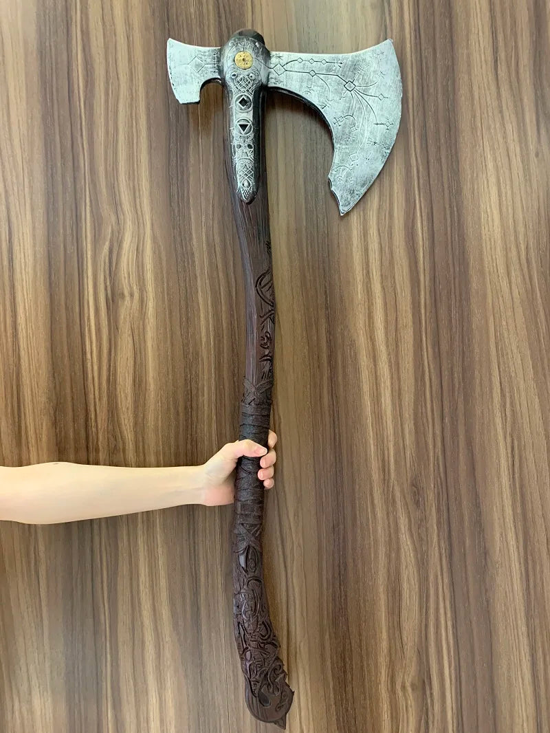 1:1 God of War 4 Cosplay War Beast Axe Leviathan Pirate Ghost Axe Prop Weapon Role Playing Cos Axe PU Weapon Model Toy Prop