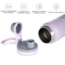 MODUS Water Bottle with Flip Lid, Stainless Steel, Double Wall Vacuum Water Cup for Outdoor Sports, 750ml