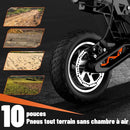 TODIMART S9 Adult Electric Scooter 1000W Motor 48V20.8AH Battery 80KM row Escooter 10 "Off-Road Fire E-Scooter