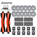 For Dreame X40 Ultra Accessories Main Brush/Cover Side Brush Hepa Filter Mop Dust Bag Dreame X40 Pro/S30 Pro Ultra Spare Parts