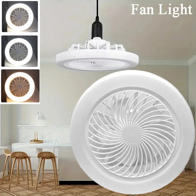 Nordic Ceiling Fan Lamp Bedroom Lamp Modern Simple Dining Room Invisible Ceiling Fan Lamp Fan All-in-one Lamp With Fan For Bedro