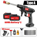 300W 60Bar Wireless High Pressure Car Wash Washer Gun Auto Clean Foam Generator Water Gun Spray Cleaner Car Washing Machine