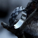 BEIER 2023 New Arrival 316L Stainless Steel Men's Ring Japanese Mythology Carved Eyes Ring For Men Cool Rock Jewelry Gift Party