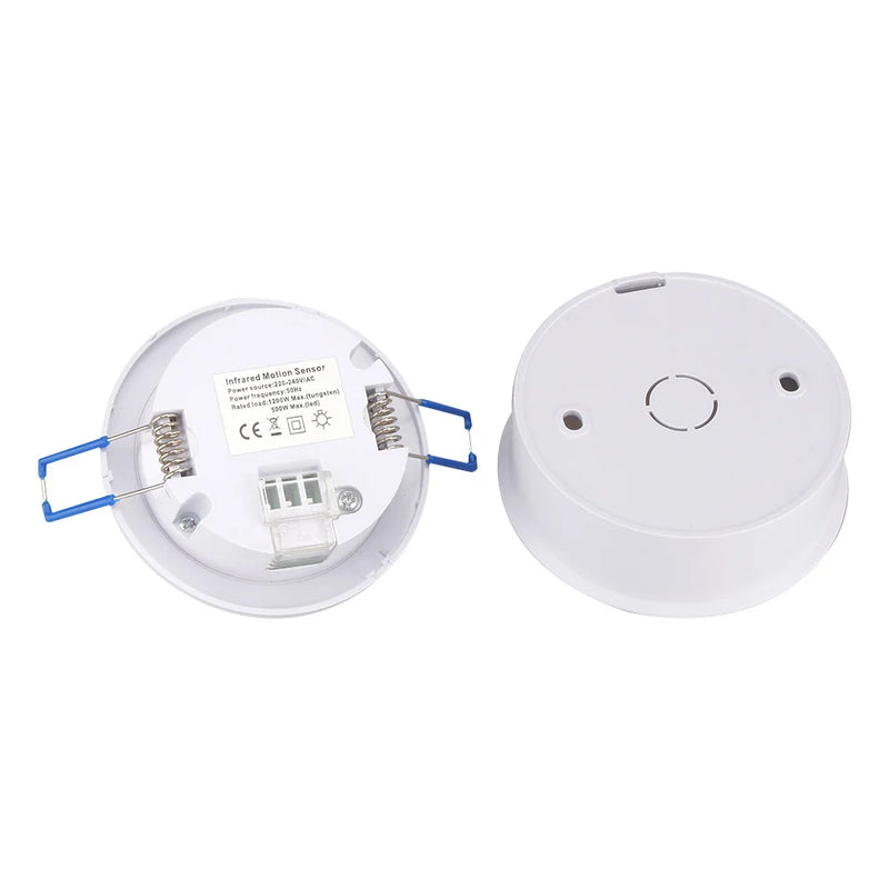 Infrared Motion Sensor Mini Ceiling PIR Body Motion Detector Adjustable Lamp Light Switch for Home Security 220-240V