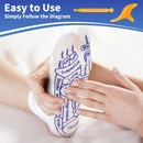 1set Foot Massage Acupuncture Point Socks English Version Meridian Acupoint Warp Acupressure Massager Reflexology Physiotherapy