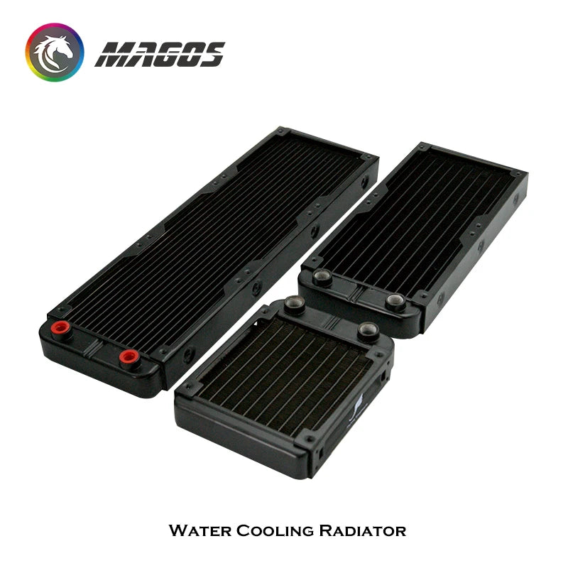 G1/4'' Aluminum Radiator For PC Water Cooling Computer Case GPU CPU RAM Cooler Fan Heatsink 60/80/90/120/240/360mm Black/White