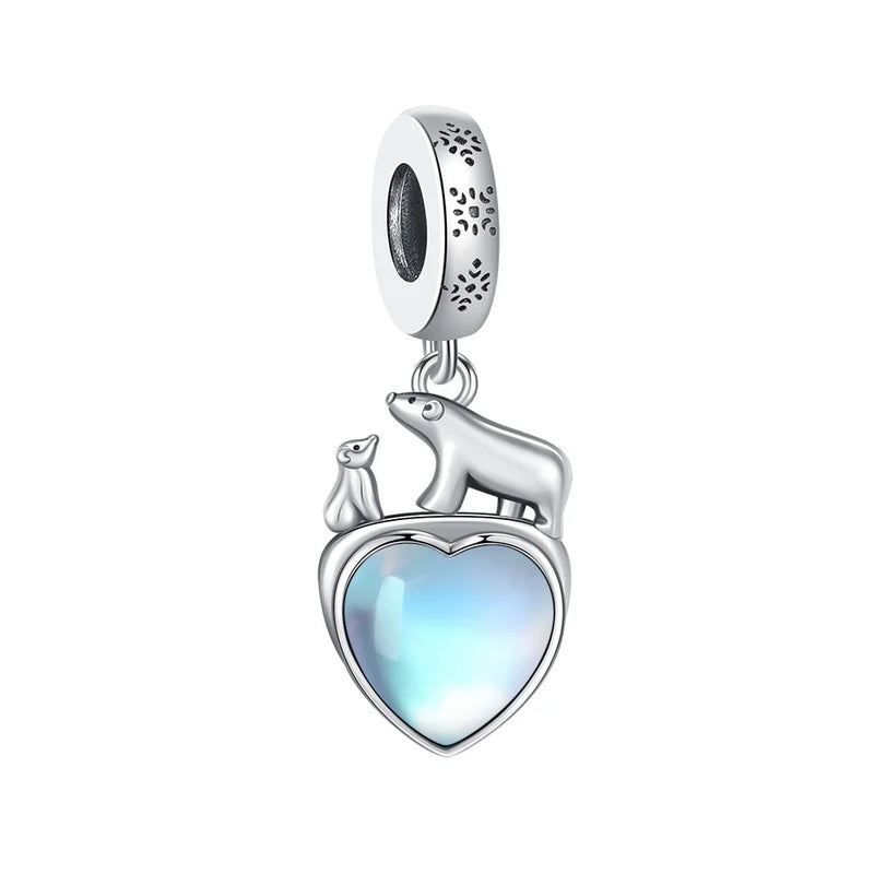 Hot Original Pendant S925 Sterling Silver Rabbit Charm Fit 3mm Bracelet Diy For Women Classic Easter egg beads Daily Gift Fine