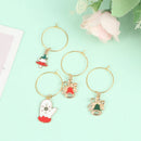 20Pcs Christmas Wine Glass Markers Holiday Drink Marker Charms for Wine Glasses