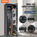 VEVOR 3-8 Rifles Gun Safe with Digital Keypad & Lock Gun Storage Cabinet with Removable Storage Shelf for Home Long Gun Pistols